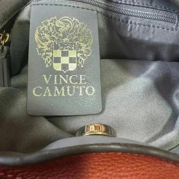 VINCE CAMUTO pebbled leather shoulder bag VV-BRANN-TO Moroccan clay - Picture 13 of 16